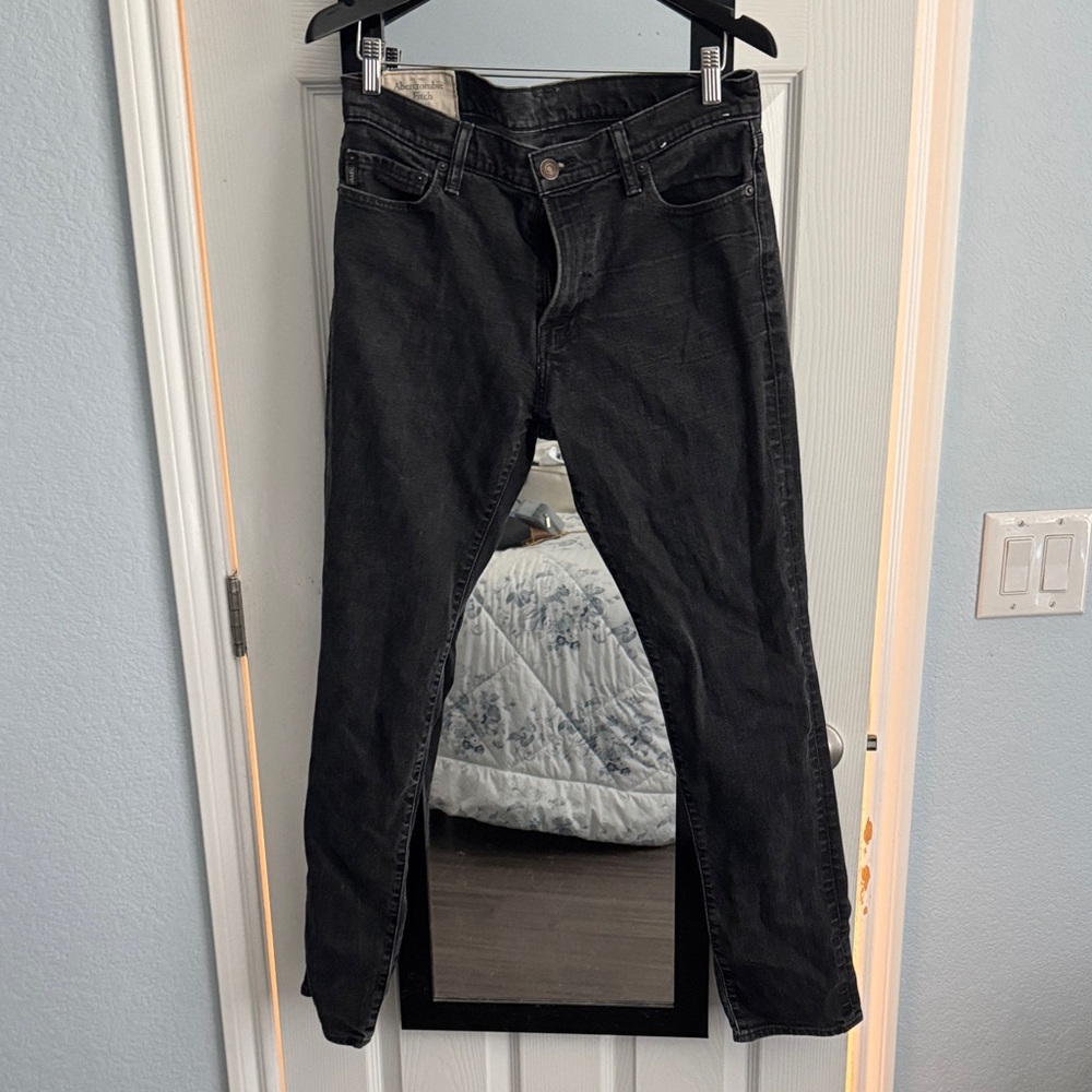 Abercrombie & Fitch Dark Men’s Gray Jeans